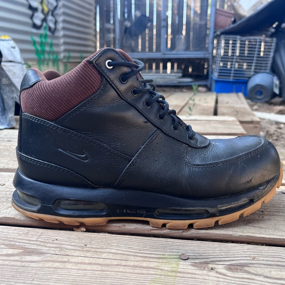 Nike Air Max Goadome SE 2021 Black/Brown ACG Leather Boots men’s sz 11